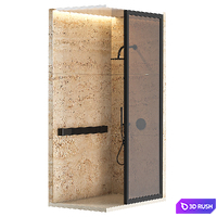Shower cabin with partition 04