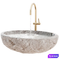 Stone wash basin sink 002