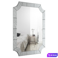 Scalloped Corner Wall Mirror