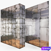 Patinated mirror
