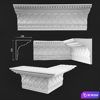 Cornices Daylight 3D Model Vray
