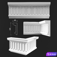 Cornices 3D Model Vray
