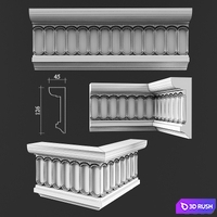 Cornices 3D Model Vray