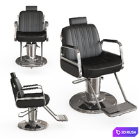 Barber chair Cadilla 3D Model Vray