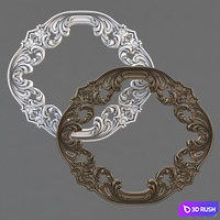 Rosette ceiling 3D Model Vray