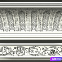 Sabur Decor Cornice 2015 3D Model Vray