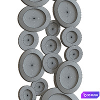Panel Rings with mirrors 3D Model Corona
