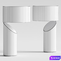 Natuzzi Vico Table Lamps 3D Model Vray, Corona