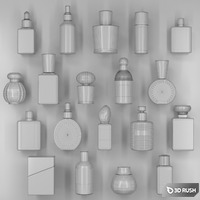 Perfume collection. Bathroom Accessories 3D Model Corona