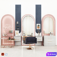 BeautySalon 3D Model Vray, Corona