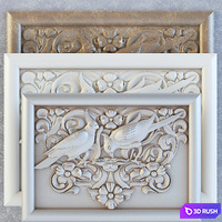 Painting, decor on the wall panels, moldings
