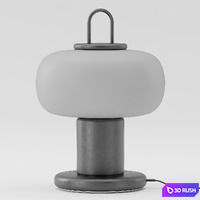 Nox Table Lamp 3D Model Vray