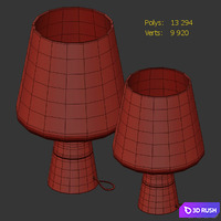 Leimu lamp large 3D Model Vray, Corona
