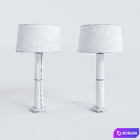 Upper Fifth table Lamp by RALPH LAUREN 3D Model Corona