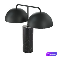 CB2 - Domes Black Marble Table Lamp 3D Model Corona