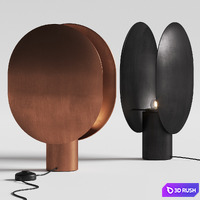 101 Copenhagen Clam Table Lamps 3D Model Vray, Corona