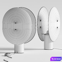 101 Copenhagen Clam Table Lamps 3D Model Vray, Corona