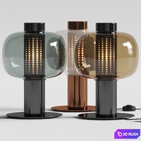 Brokis Bonbori Table Lamps 3D Model Vray, Corona