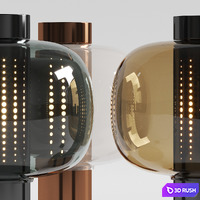 Brokis Bonbori Table Lamps 3D Model Vray, Corona