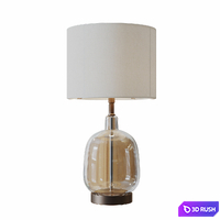 Better Homes &amp; Gardens Clear Glass Table Lamp 3D Model Corona