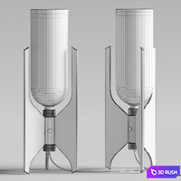 Bert Frank Pennon Table Lamp 3D Model Vray, Corona