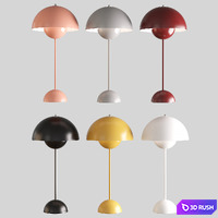 Table lamp 3D Model Vray, Corona