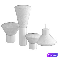Brokis Muffins Floor Lamp 3D Model Vray