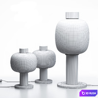 BONBORI Lamps 3D Model Vray, Corona