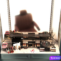 Beauty salon set 010 3D Model Vray, Corona