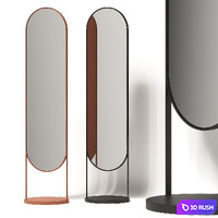 Ligne Roset Nimbe Floor Mirror 3D Model Vray, Corona