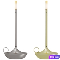 Table lamp Wick Graphite 3D Model Corona
