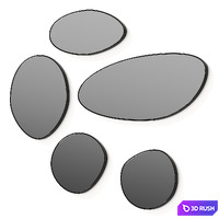 Serax C Black Wall Mirrors