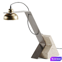 Pulse Table Lamp Travertine