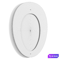 Ovoid Mirror by Max Ingrand for Fontana Arte 3D Model Corona