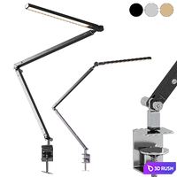 Clamp table lamp RH Restoration Hardware Z-bar 3D Model Corona