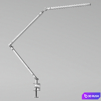 Clamp table lamp RH Restoration Hardware Z-bar 3D Model Corona