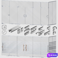 Glass partitions and doors
