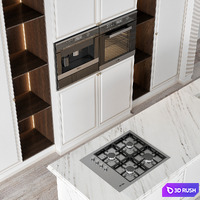 Kitchen 04 3D Model Vray, Corona