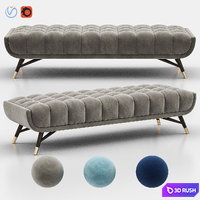 NEWENTON Upholstered Bench 3D Model Vray, Corona