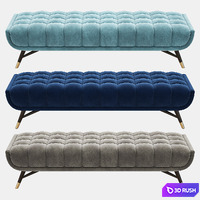 NEWENTON Upholstered Bench 3D Model Vray, Corona
