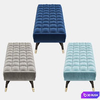 NEWENTON Upholstered Bench 3D Model Vray, Corona
