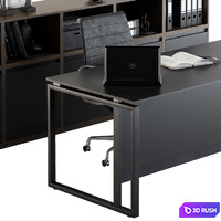 Office Furniture - Manager Set 07 3D Model Vray, Corona