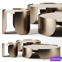 Atenae coffee tables by Cantori 3D Model Corona