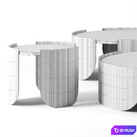 Atenae coffee tables by Cantori 3D Model Corona