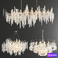 Shiro-Noda Coin Fairytree Chandelier - 3 type 3D Model Vray
