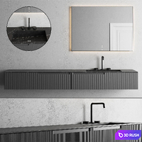 Fiora Synergy Vanity Unit set 5 3D Model Vray, Corona