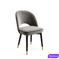 Eichholtz Dining Table Genova And Chair Cliff 3D Model Vray, Corona