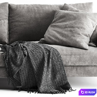 B&amp;B Italia Harry Sofa 3D Model Vray, Corona