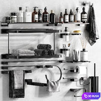 INDA accessories 3D Model Vray, Corona