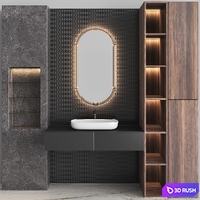 Bathroom Set BS03 3D Model Vray, Corona